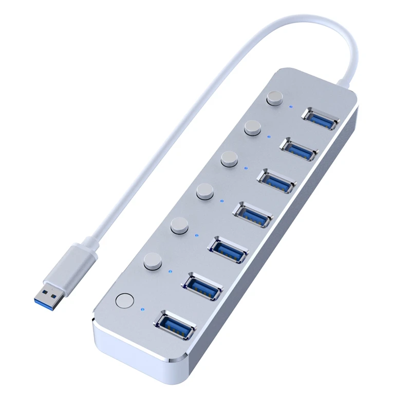 3.0 Hub Super Speed 7 Ports External Mini-USB Splitter Portable for Apple Macbook Air Laptop PC Tablet | Компьютеры и офис