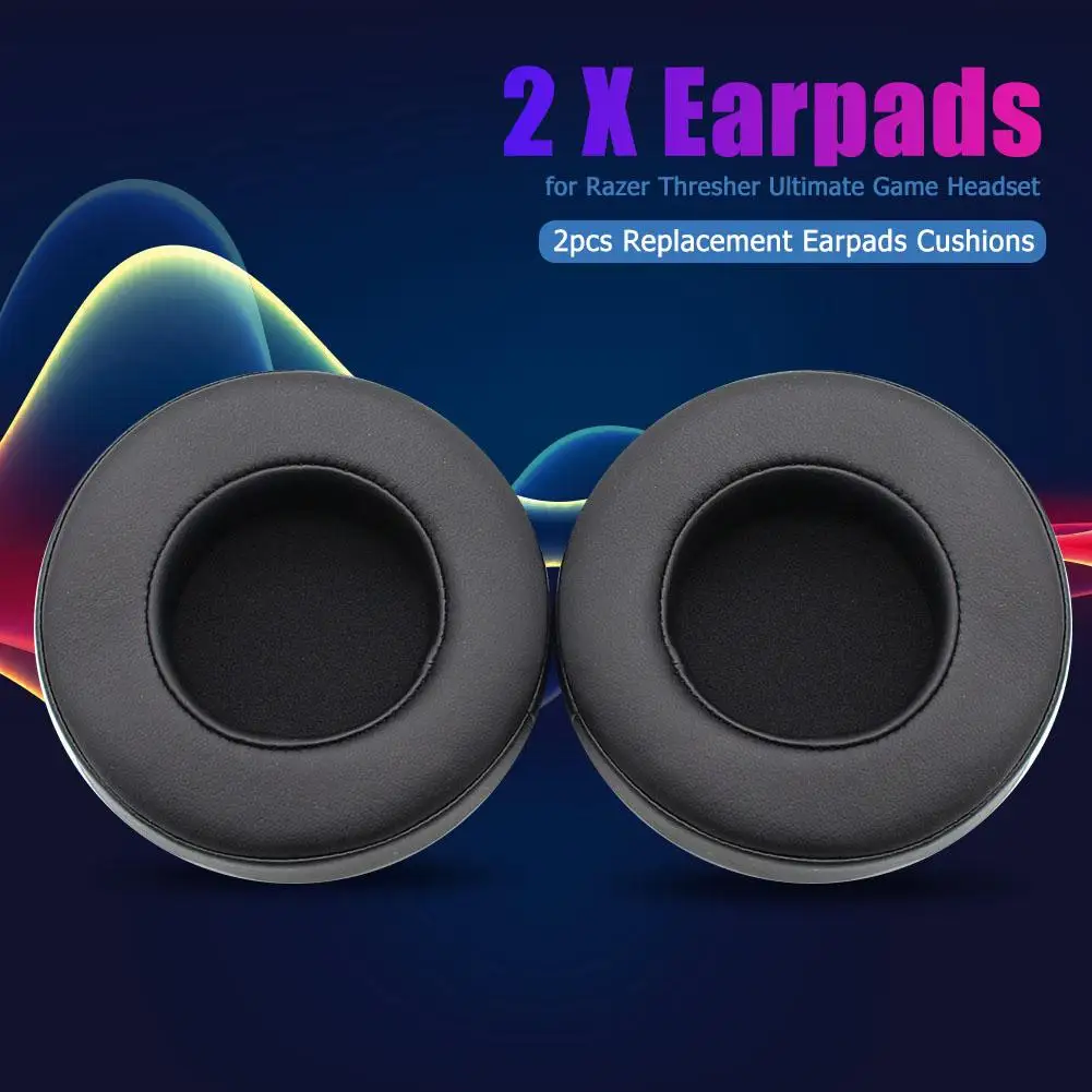 1 пара 105x105x30 мм черная Губка для памяти кожаные сменные амбушюры подушки Razer thresser