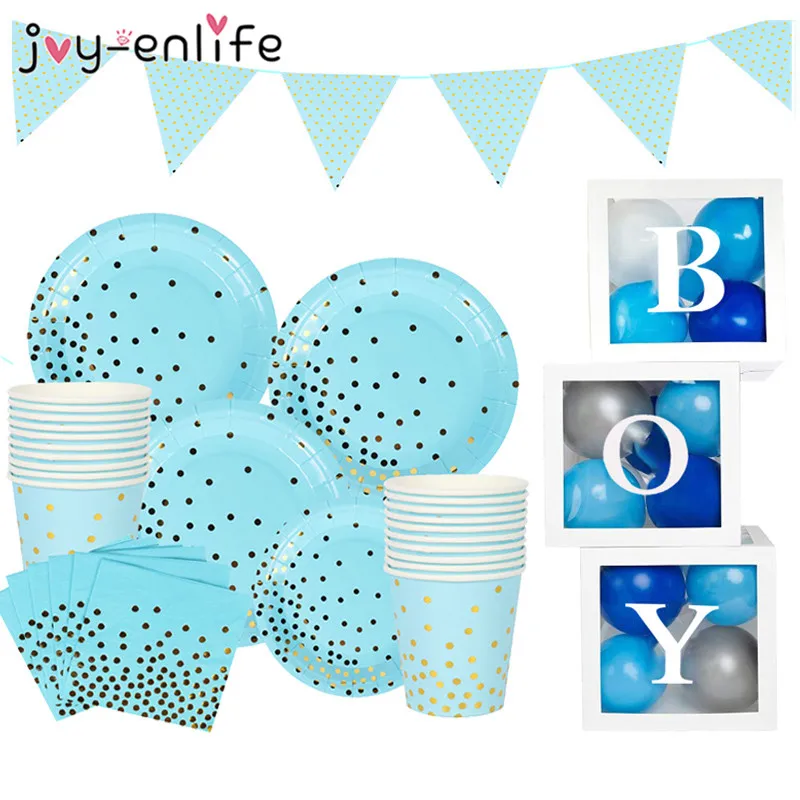 Набор для декоративные столовые принадлежности Baby Shower мальчика на первый день