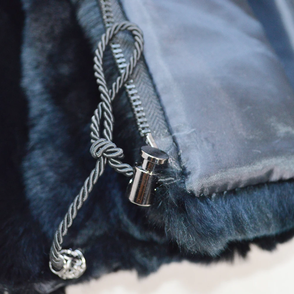 Новый стиль женские зимние теплые мягкие качественные Настоящий мех кролика