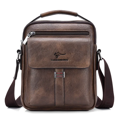 Роскошная брендовая мужская сумка через плечо Kangaroo, винтажная сумка-мессенджер, кожаная мужская сумка, мужские сумки через плечо из спилка для мужчин, новинка 2020