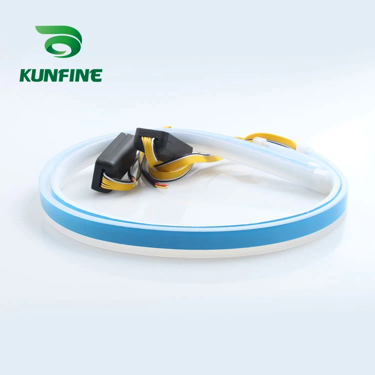 Пара автомобиля DRL Светодиодный дневной светильник направляющая рейка указатель