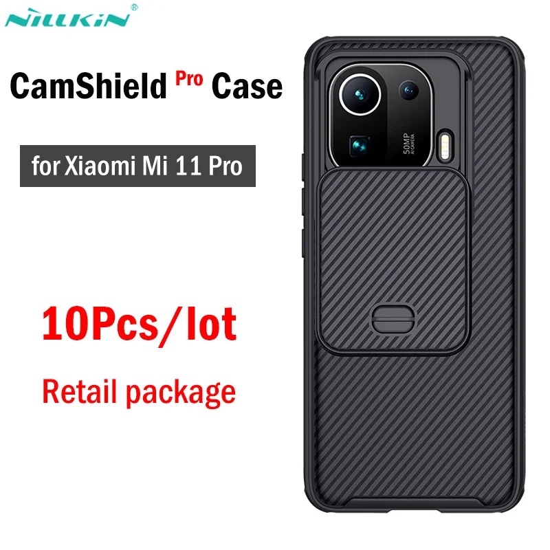 

10 шт./лот, оптовая продажа, чехол Nillkin CamShield Pro для Xiaomi Mi 11 Pro, защитный чехол для объектива камеры