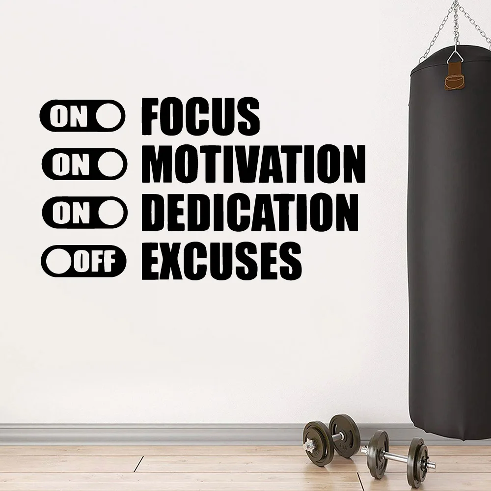 

Creative Fitness Quote Wall Decal Living Room Removable Mural For Living Room Kids Room Wall Decal Home Decor