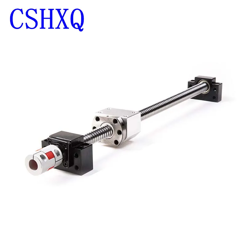 

CNC Ball Screw 2505 L-1300mm Single 2505 Ball Screw Rail with End Machining + 1pc Single Ball Nut for CNC Parts