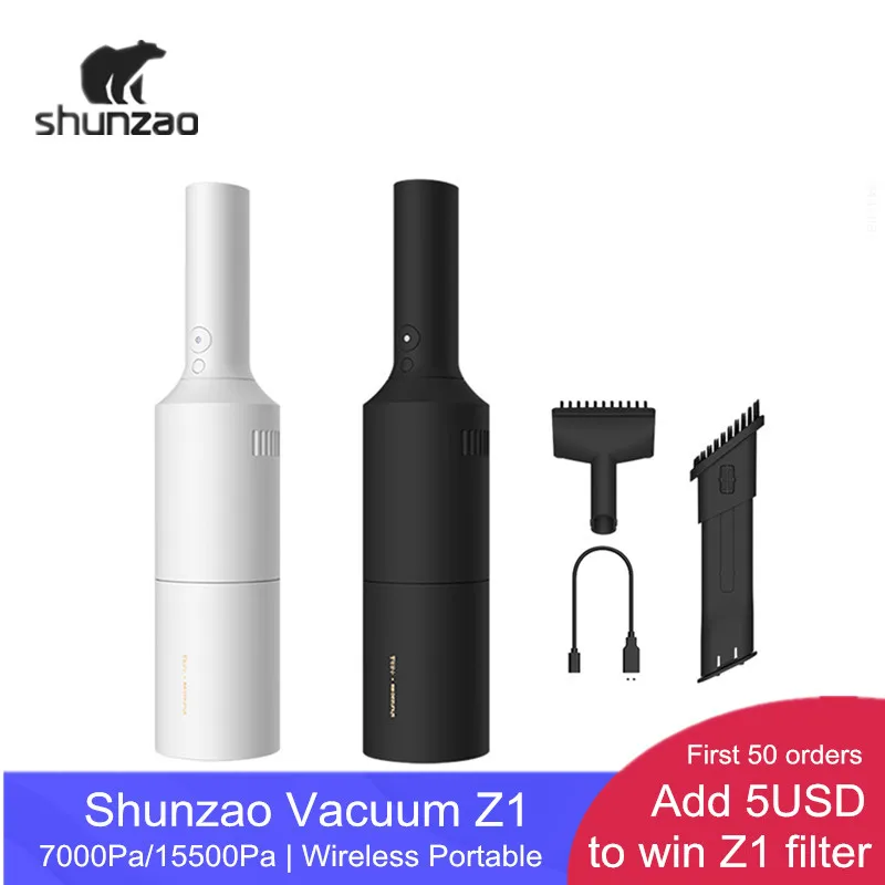 Беспроводной ручной пылесос Youpin Shunzao Z1 / Pro с функциями Уборка Пыли зарядка от USB