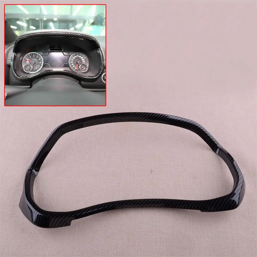 

Car Interior Dashboard Meter Frame Cover Trim Plastic Carbon Fiber Style Fit For Dodge Ram 1500 2019 2020