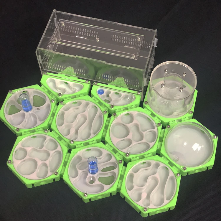NEW 3D Print Ant Farm Space Station with Moisturizing Tower Unlimited Expansion Ant Nest Pet Anthill Workshop