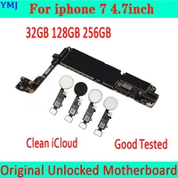 32gb 128gb 256gb for iphone 7 4 7inch motherboard with touch idwithout touch idplate original unlocked for iphone 7 mainboard