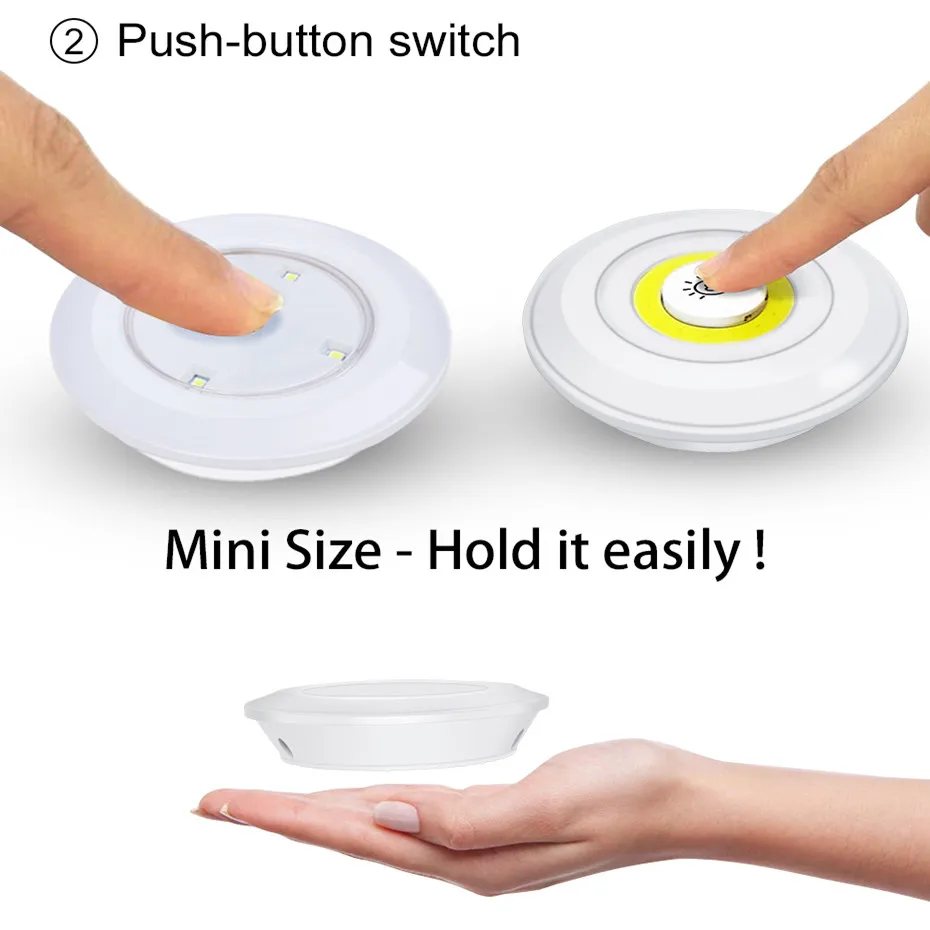 Dimmable LED Cabinet Light COB Night Lamp Touch Remote Control Wardrobe Closets Lights For Bedroom Kitchen Hallway Lighting | Лампы и
