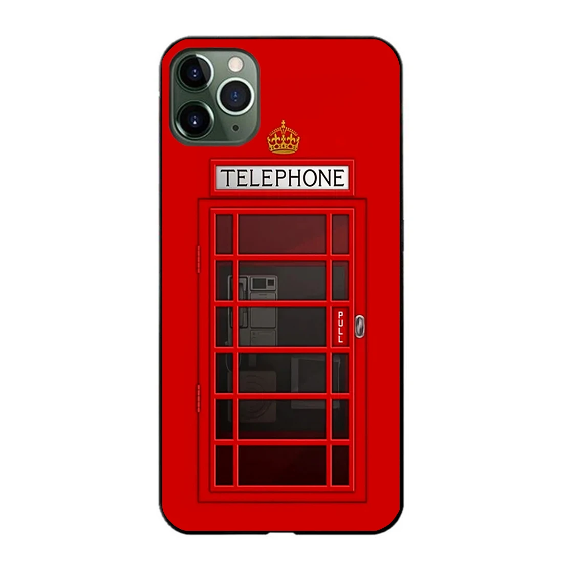 Красный телефонный чехол черный мягкий для iPhone 11 Pro Max 6 7 8 plus 5 X XS XR XSMax Samsung s10 s9 s8 s7