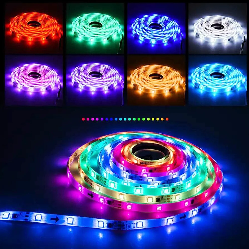 DC12-24V 5m SM5050-30/60leds/m WS2811 SP106E + Power Supply RF Wireless Symphony Controller LED Light Strip Set | Лампы и освещение