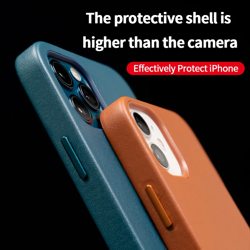 

Animated leather case for Apple iPhone 12 pro leather case for Magsafe Case 12 mini 12 Pro Max magnetic back cover