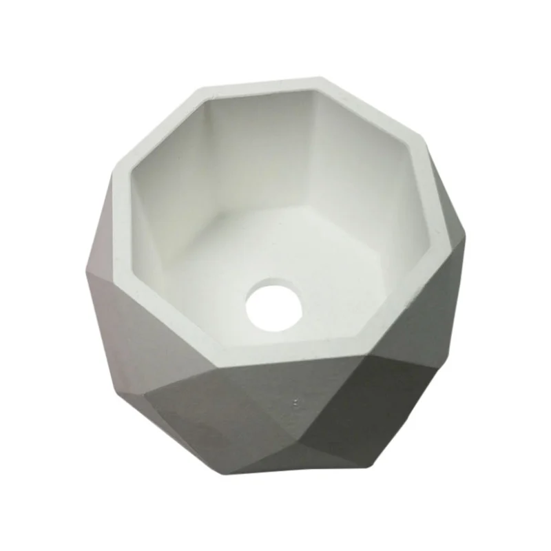 Силиконовая форма для бетонного горшка круглая цементного суккулентные горшки