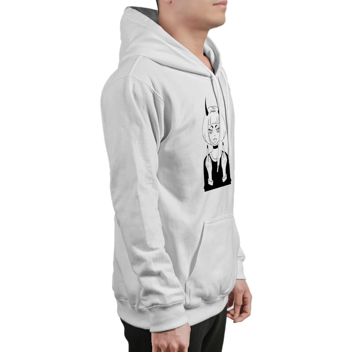 

Men's Hoodie bad dayCustom Cotton Funny Kawaii long Sleeve Sweatshirt 37512