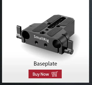 SmallRig Arri standard Explorer Bridgeplate с 15 мм стержневым зажимом LWS Rod system для Arri standard Dovetail-1642