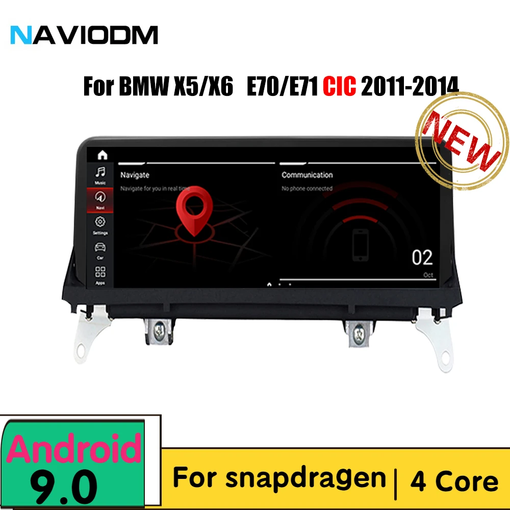 Navidom android 10 0 4 ядра Автомобильный мультимедийный dvd плеер автомобиля аудио для BMW X5