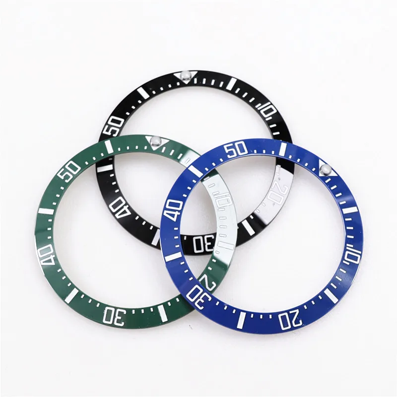 Seamaster-inserto de bisel para reloj de escritura, accesorio de aluminio de alta calidad, color azul oscuro, blanco, para Omega 2220, venta al por mayor