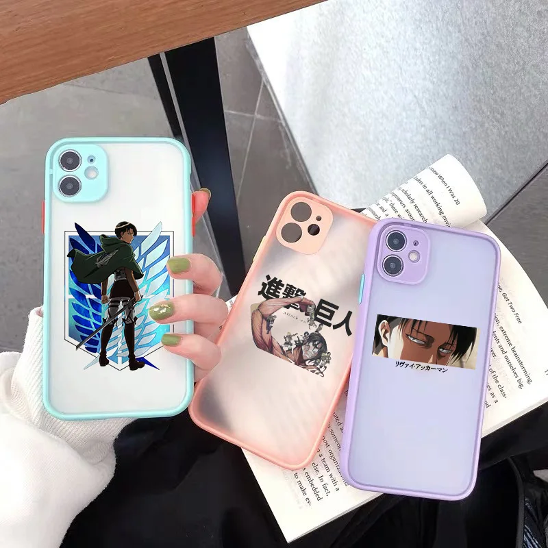 Чехол для телефона с японским аниме IPhone 11 Pro X XS Max XR 7 8 Plus 7Plus SE2020 чехол атакой на