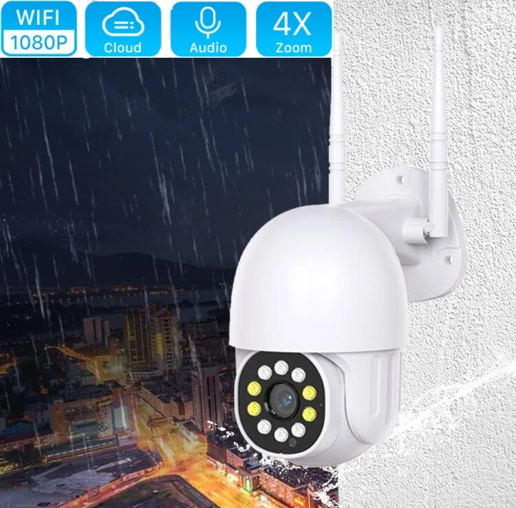 

1080P PTZ Wifi IP Camera Outdoor 4X Digital Zoom AI Human Detect Wireless Camera H.265 P2P ONVIF Audio 2MP Security CCTV Camera