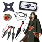 Набор для косплея Аниме Наруто Итачи Учиха аксессуары для косплея Какаси кунай искусственная кожа экшн-фигурка реквизит вещи детские игрушки