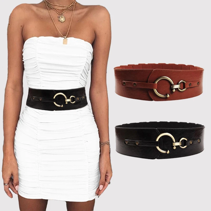 Женский эластичный пояс на крючках модный декоративный аксессуар для юбки |