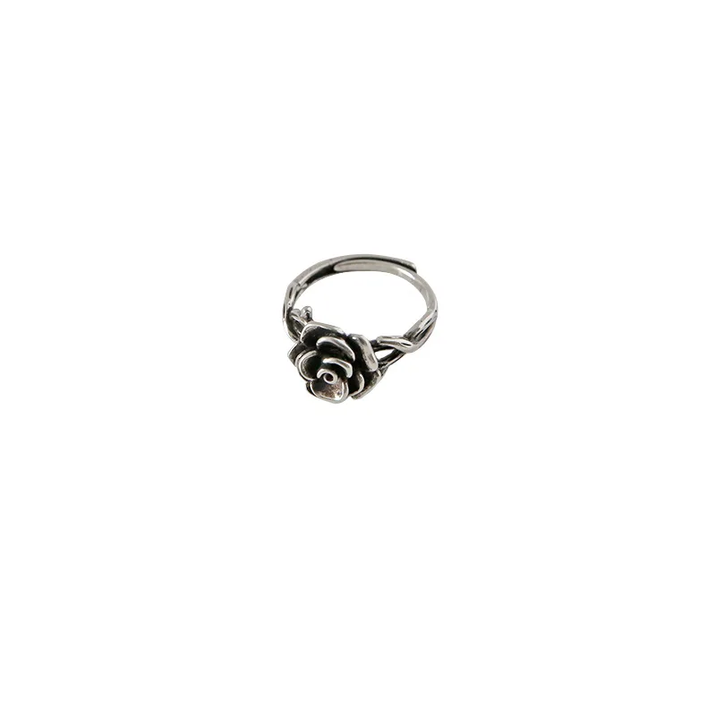 

New Fashion Ring Female Retro Simple Open Ring 925 Marcasite Korean Fashion Ring for Women 2021 Trend Jewelry Wholesale