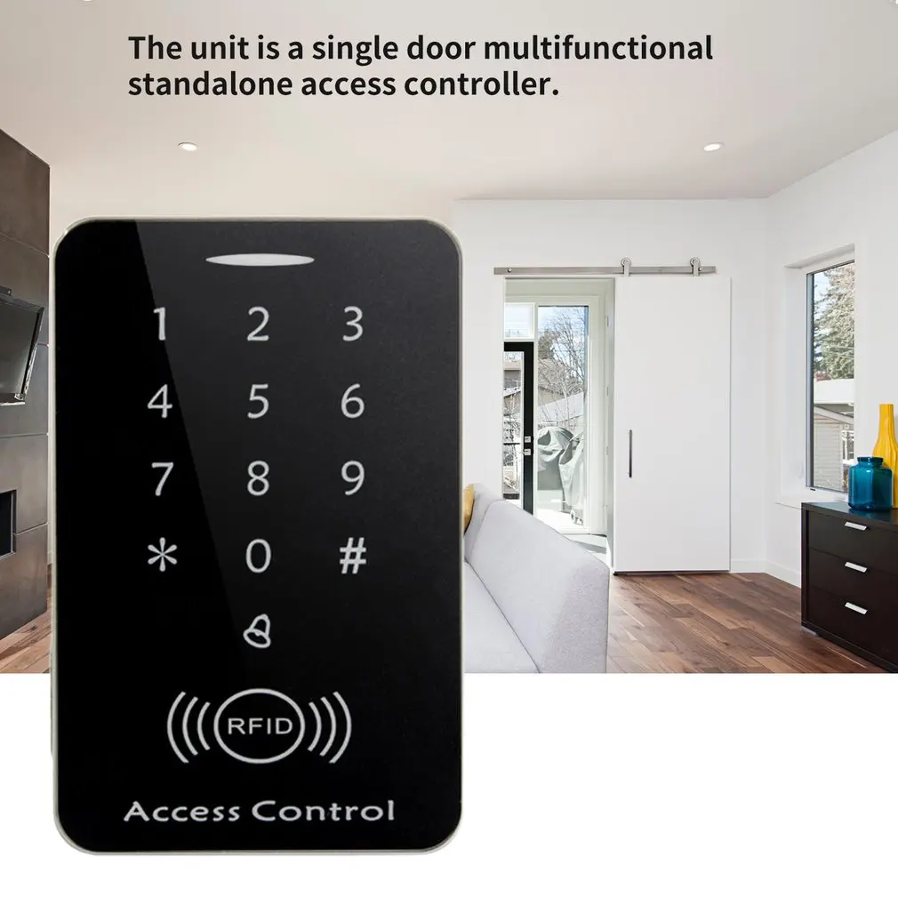 

M203SE RFID Standalone Touch Screen Access Control Card Reader With Digital Keypad 10pcs Keys Card For Home Apartment Factory