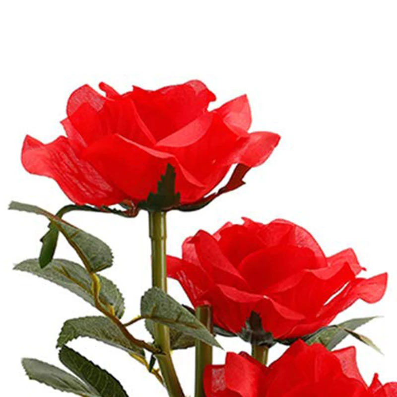 Светодиодная искусственная Роза для растений на балконе газон садовая