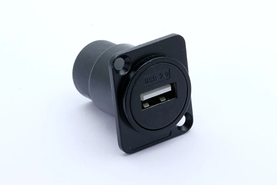 1 шт. D-type USB 2,0 прямой модуль шасси Монтажный разъем аудио разъем аксессуары для динамиков комплекты