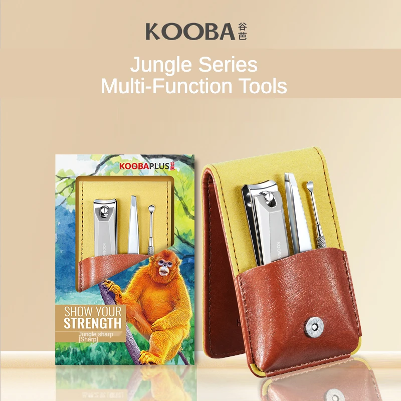 

Маникюрный набор KOOBA, наборы личной гигиены, кусачки для ногтей, пинцет для бровей, инструменты из нержавеющей стали, профессиональный набор...