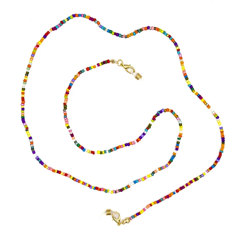 

1pc Sunny Cord Sunglasses Beads Layard Strap Mask Holder Neck Chain Eyeglass String Necklace Glasses Chains Eyewear Accessories