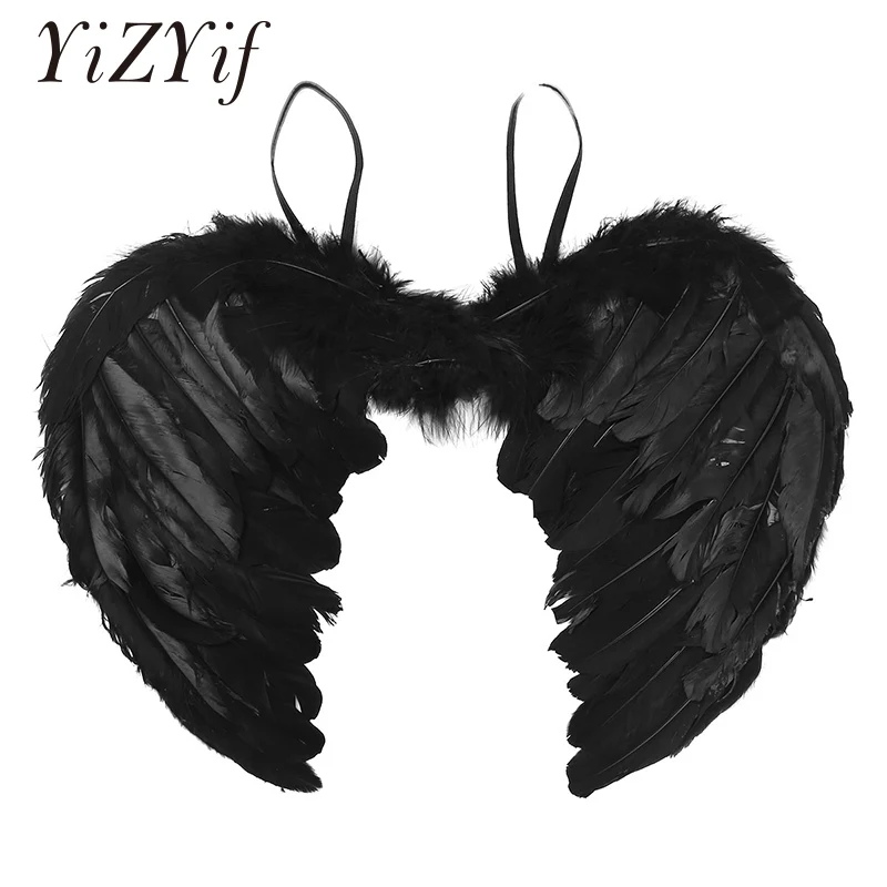 Feather Angel Wings Angel Fairy Real Feather Wings Dance Party Cosplay Costume Stage Show Fancy Dress for Masquerade Christmas