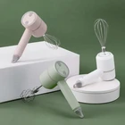 Беспроводной Электрический мини-миксер для яиц, ручной Перезаряжаемый USB блендер для еды, взбиватель молока, 3 скорости, Миксер для крема, еды, торта