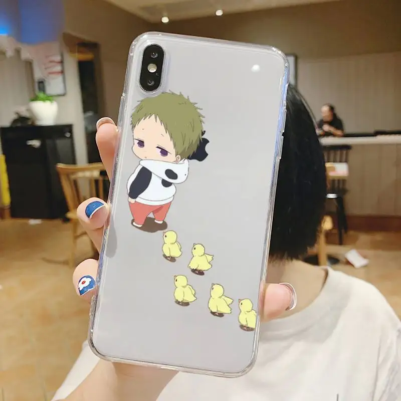 

School Babysitters Ryuichi anime Kashima Phone Case Transparent soft For iphone5s 5c se 6 6s 7 8 11 12 plus mini x xs xr pro max