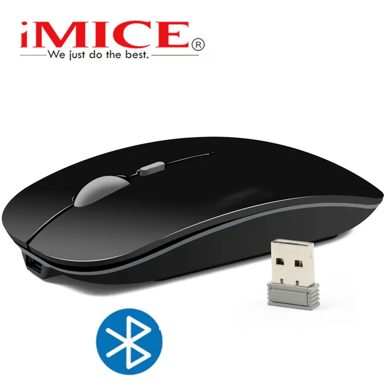 Беспроводная мышь бесшумная Bluetooth беспроводная компьютерная перезаряжаемая USB