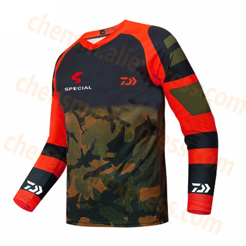 2019 Новинка DAIWA быстросохнущая рыболовная одежда с длинным рукавом