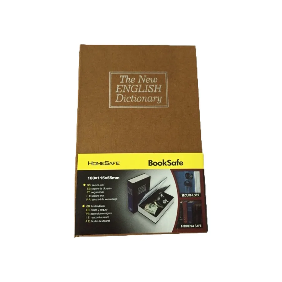 Small Book safe with key lock 100% steel made hidden Stash box food grade smell proof bags | Спорт и развлечения