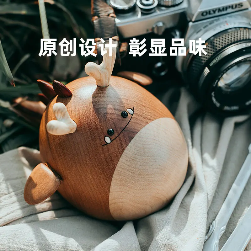 Деревянные фигурки музыкальная шкатулка Креативные украшения в скандинавском