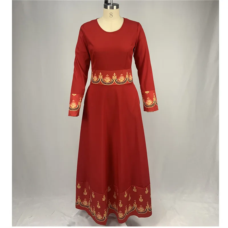 2020 Indonesia Gaun Hijab Bangladesh Plus Ukuran Gaun 5XL Dubai Biru untuk Wanita Pakistan Muslim Long Dress Pakaian