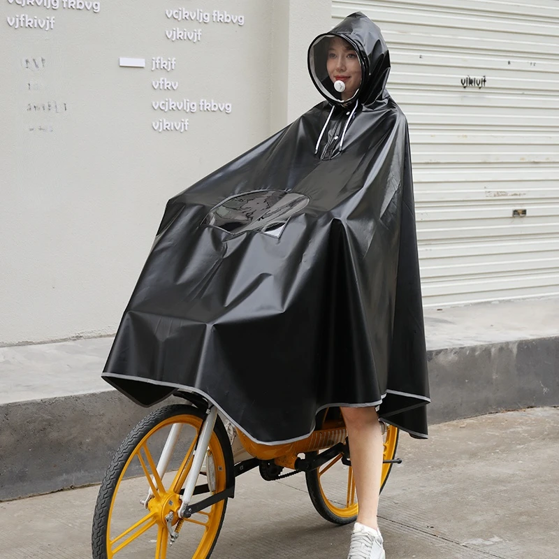 Transparent Long Raincoat Waterproof Motorcycle Women Fashion Raincoat Unisex Travel Regenjas Dames Clothes Rain Protection DL60