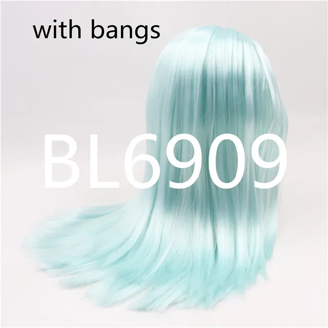 wavy hair-h Factoy blyth кукла ледяная кукла RBL парик только rbl головы и купол прямые волосы для DIY на заказ - Цвет: wavy hair-h