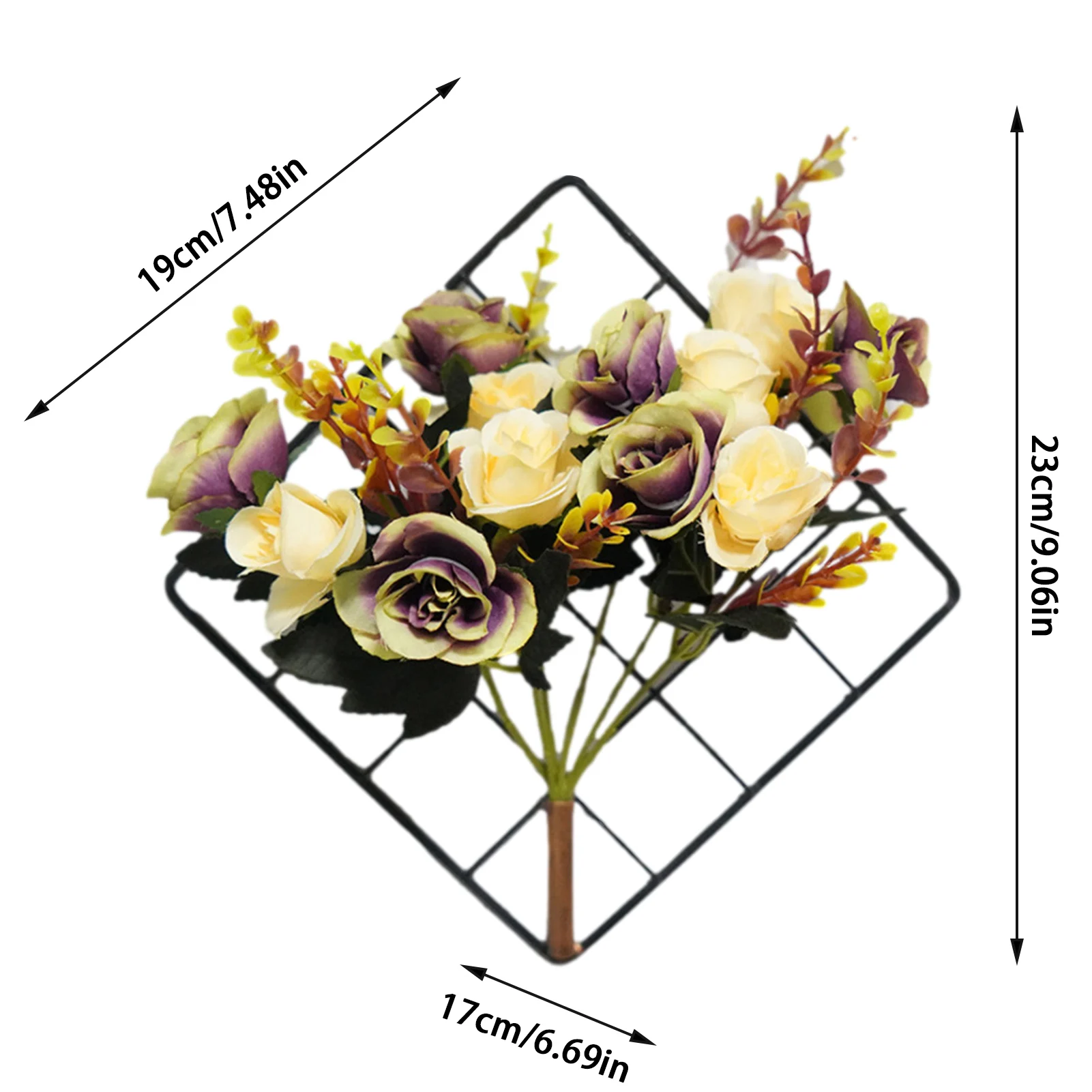 

Wall flower decoration indoor hanging art flower decoration with light Bedroom decoration