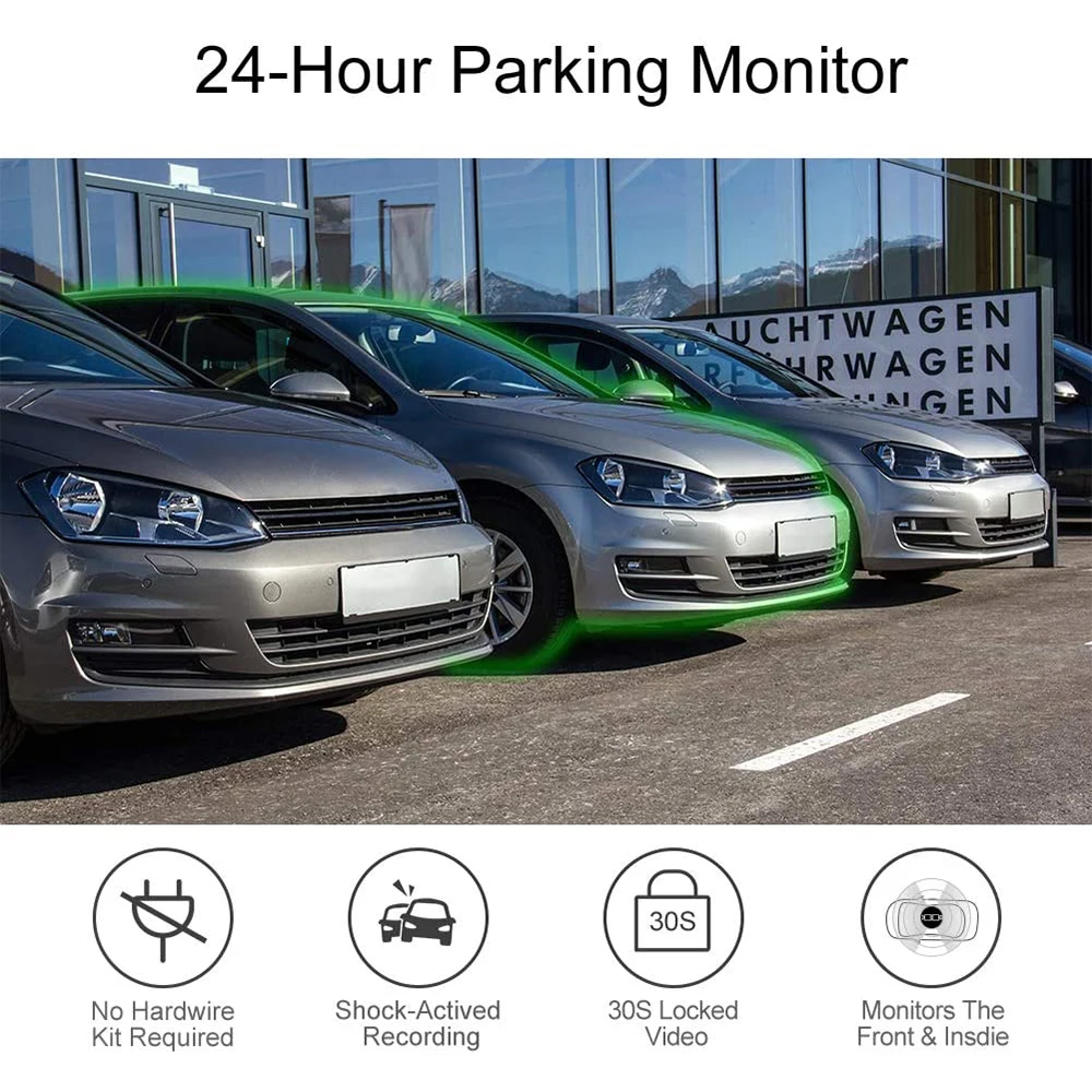 Автомобильный видеорегистратор AKASO Trace 1 двойная камера для автомобилей HD 1080P