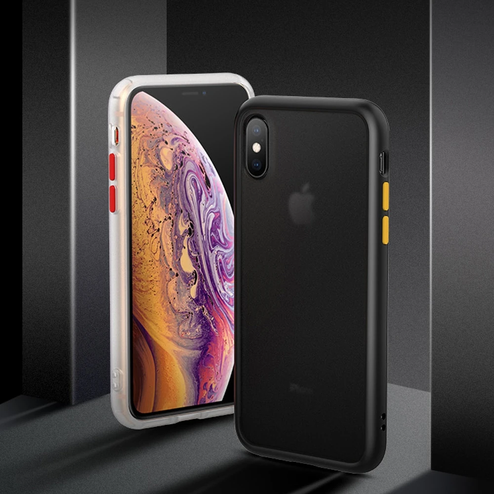 HAWEEL PC + TPU военный амортизационный чехол для iPhone X XR XS Max прозрачный ультратонкий