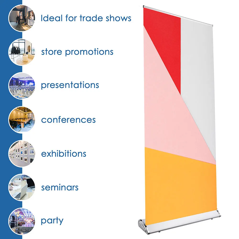 Yescom 33 &quotx 79&quot Rustproof алюминиевый выдвижной свернутый баннер стенд Tradeshow|Флаги