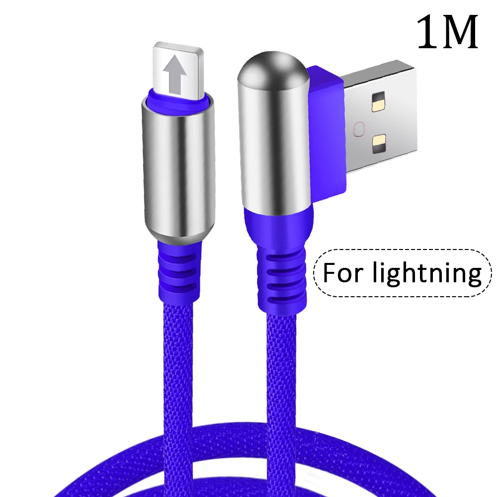 LT-Blue Type C USBC кабель для быстрой зарядки type-C Micro USB C для iOS локтевой кабель для зарядки мобильного телефона высокоскоростной передачи данных - Color: LT-Blue