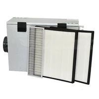 HVAC ventilation air purification box 150mm/100mm air purifier double high efficient HEPA filter