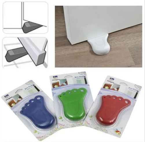 

Baby Toldder Child Safety Foot Shape Feet Door Stopper Children Protecting Prevent Fingers Injure Corner Guards Accessories