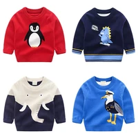 quality autumn spring baby sweater children clothes winter long sleeve sweaters kids cartoon tops warm casual boys outwear